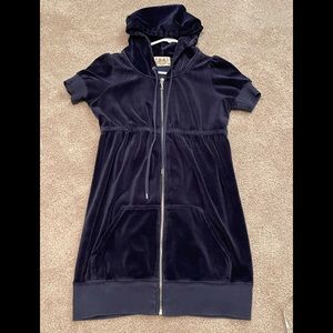 Vintage Juicy Couture short sleeve zip up